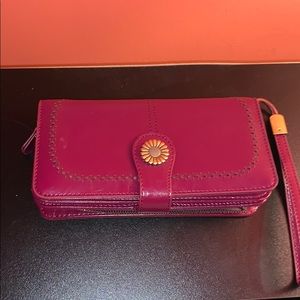 Magenta wallet/Wristlet👛